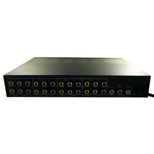 AV Splitter 8ch / RCA Duplicador 8 canales (1x8) audio y video
