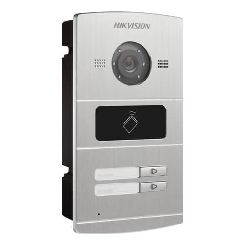 Videoportero IP Hikvision DS-KV8202-IM (2 botones) cmara 1.3MP Alarmas Mifare