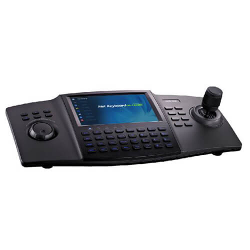 Controlador IP de domos PTZ Hikvision DS-1100KI joystick 4D pantalla 7" tctil