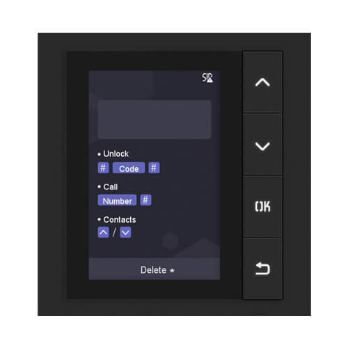 Modulo IP para estacin exterior Hikvision DS-KD-DIS display LCD 3.5"