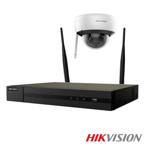 Kit videovigilancia wifi 3 cmaras IP Hikvision D220 2MP disco duro 1Tb