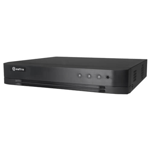 Grabador 5en1 Safire SF-XVR3116S 16ch Video (1MP 400fps) 1ch IP 1ch Audio H265+ HDMI SATAx1
