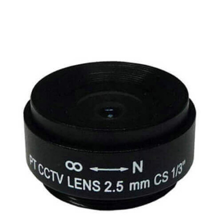 Óptica fija para cámara videovigilancia  2.5mm SSE02512NI