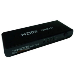 Switch HDMI 3 entradas 4K (3x1) con mando y amplificador HDCP HDMI 1.4