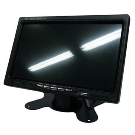 Pantalla LCD  7" para cámara trasera LS726 640x480 RCAx2 Audio 12/24V