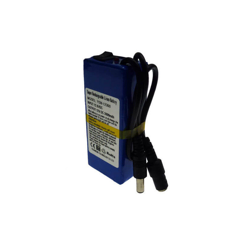 Batería recargable litio (Li-Ion)  12V  3000mAh YSD12300