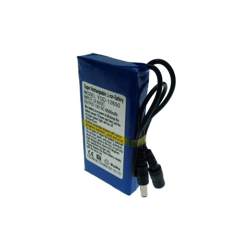 Batería recargable litio (Li-Ion)  12V  6500mAh YSD12650