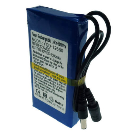 Batería recargable litio (Li-Ion)  12V  6500mAh YSD12650