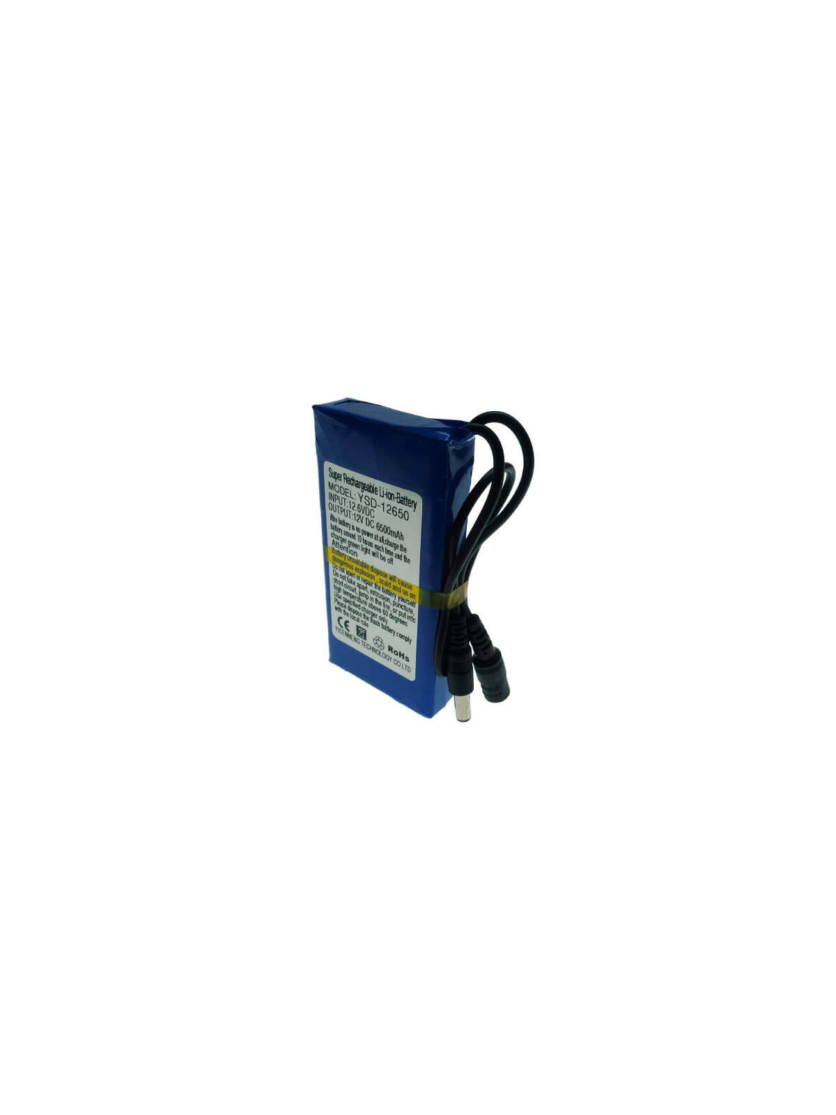 Batería recargable litio (Li-Ion)  12V  6500mAh YSD12650