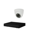 Kit videovigilancia 2 cámaras   HD 1MP disco duro 1Tb  interior PVC