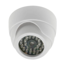Cámara de videovigilancia falsa tipo domo con infrarrojos (mod. 18)
