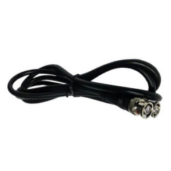 Cable alargo   coaxial RG59 BNC negro (2m)
