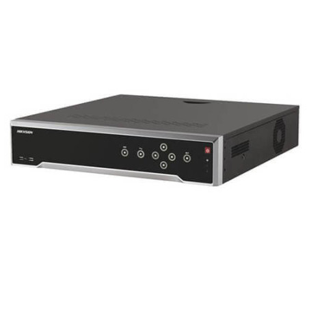 Grabador NVR  Hikvision  DS-7732NI-I4 32ch 12MP 256Mbps H265 HDMI4K LANx2 SATAx4 Alarmas