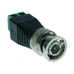 Conector BNC con salida +/- de dos terminales