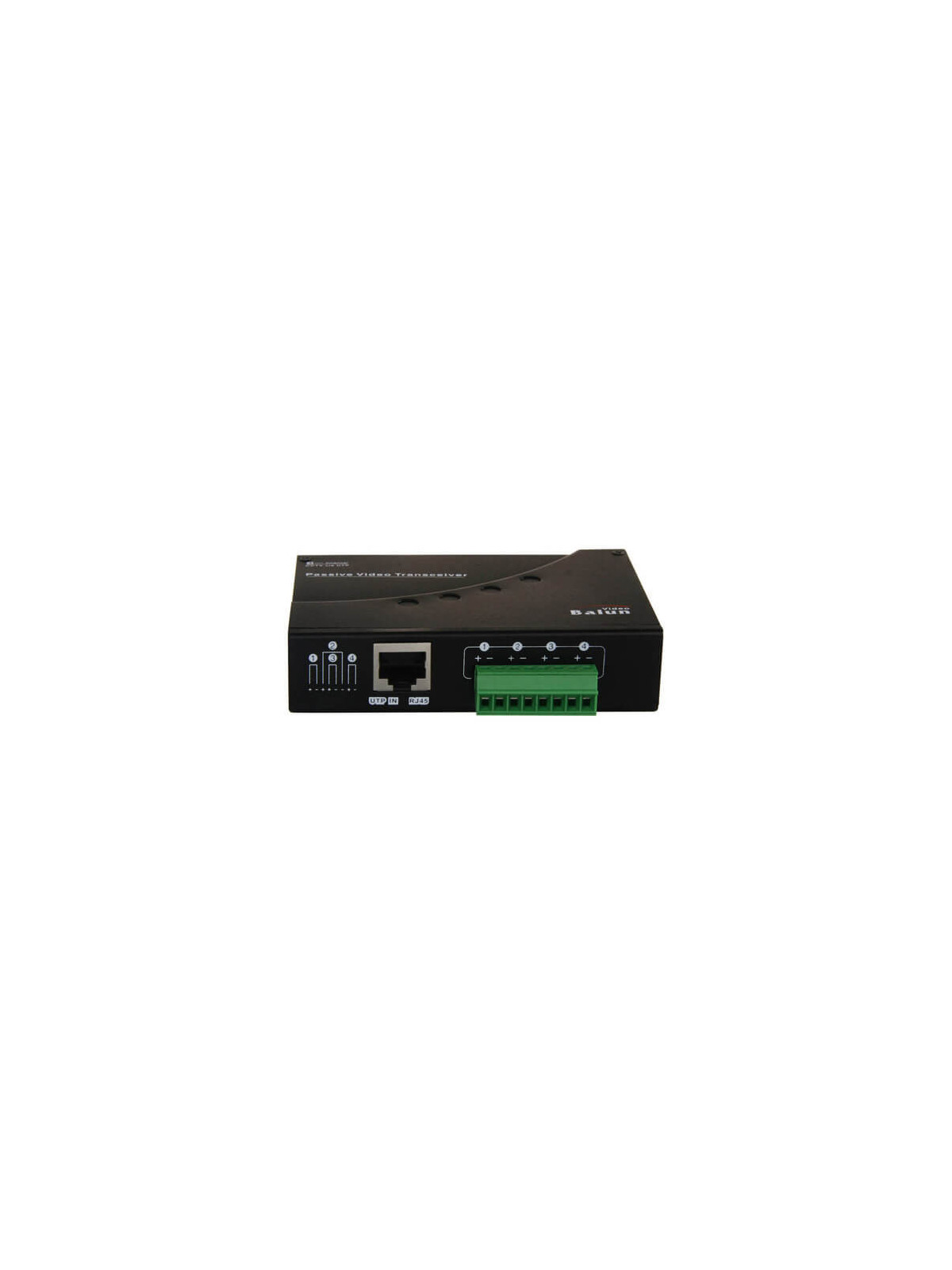 Transceptor pasivo de video de  4 canales por par trenzado BA614P-HD con 4 baluns