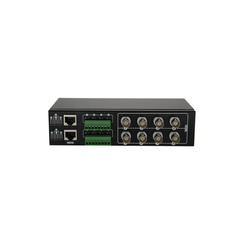 Transceptor pasivo de video de  8 canales por par trenzado BA608P-HD con 8 baluns