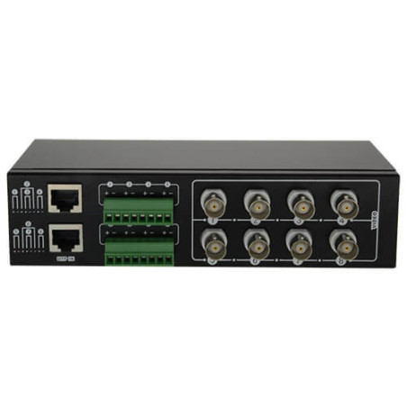 Transceptor pasivo de video de  8 canales por par trenzado BA608P-HD con 8 baluns