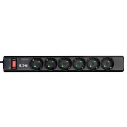 Regleta Eaton Protection Strip 6 DIN supresora de picos 6 tomas schuko