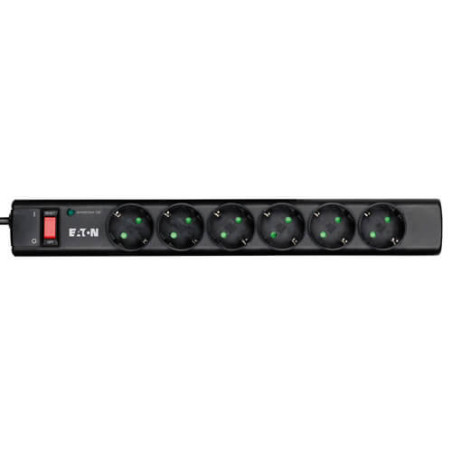 Regleta Eaton Protection Strip 6 DIN supresora de picos 6 tomas schuko