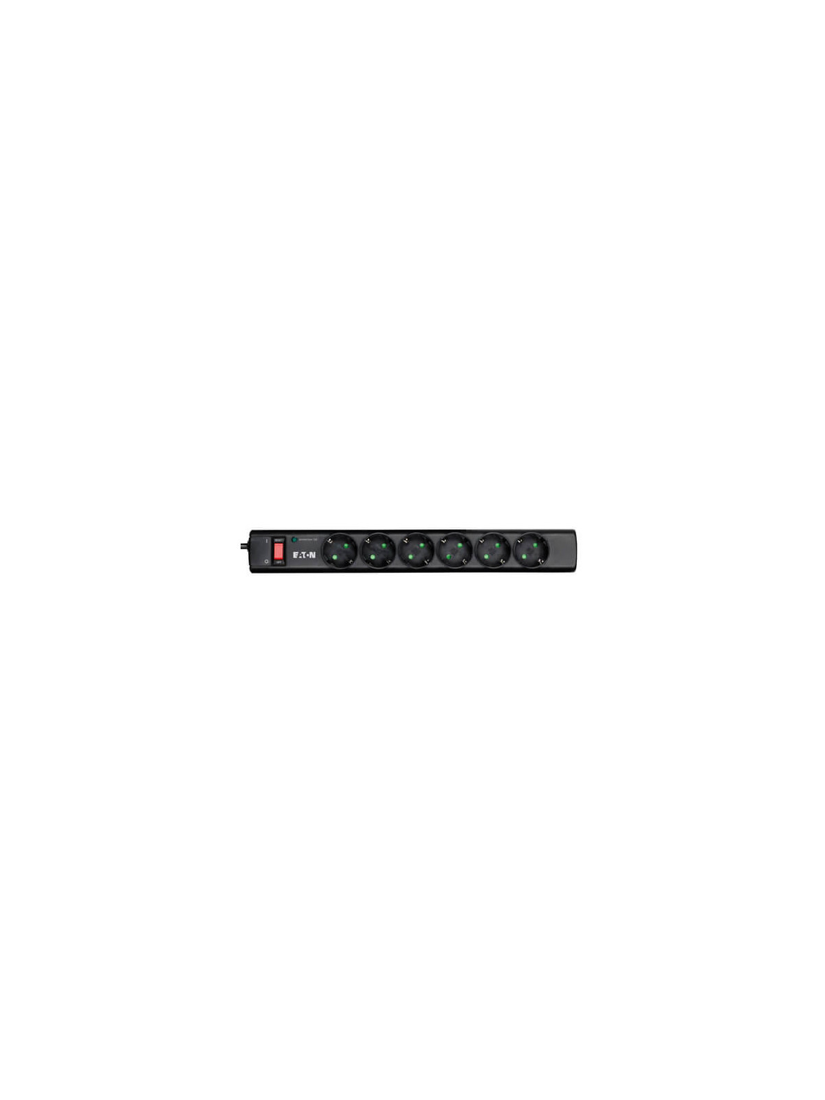 Regleta Eaton Protection Strip 6 DIN supresora de picos 6 tomas schuko