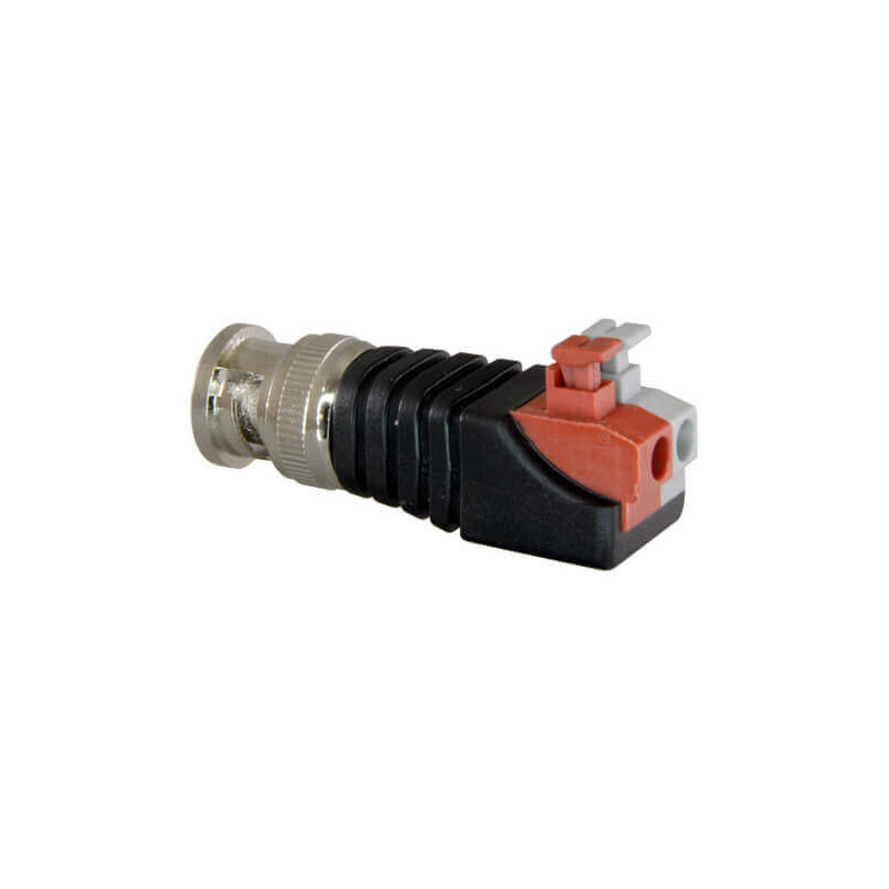 Conector BNC con salida +/- de dos terminales rápido