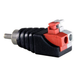 Conector RCA con salida +/- de dos terminales rápido