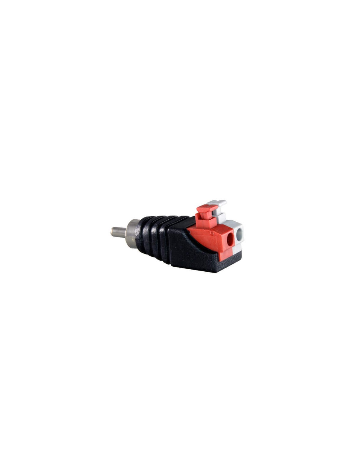 Conector RCA con salida +/- de dos terminales rápido