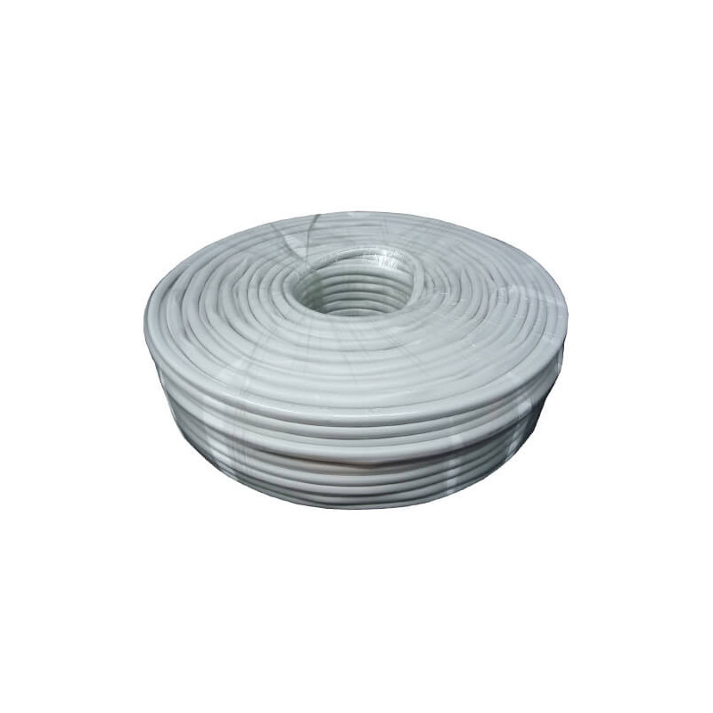 Cable combinado coaxial  RG59+2x0.81 Blanco (100m)