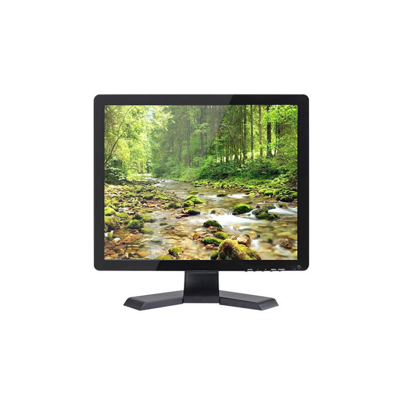 Pantalla LED 19" SF-MNT19BNC-B 1280x1024 VGA HDMI BNC S-Video