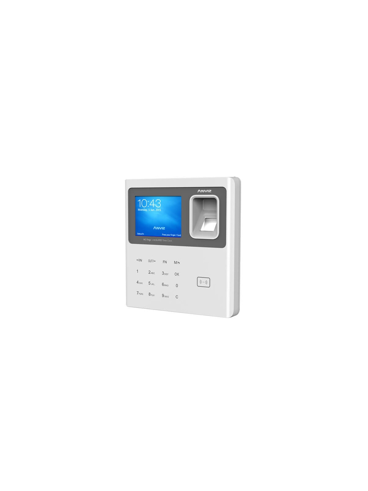 Control de presencia Anviz W1-ID Huellas RFID Teclado TCP/IP USB Flash
