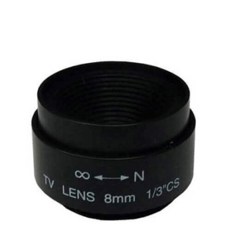 Óptica fija para cámara videovigilancia  8mm SSE0812NI