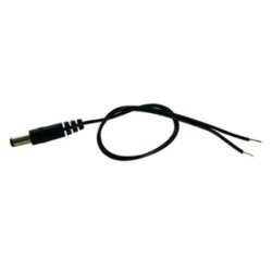 Cable alimentación  1 a 1 (cable a 1x2.1mm hembra) 0.25m