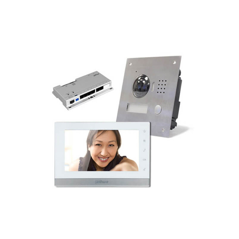 Kit videoportero  IP Dahua con cámara 1.3MP para empotrar (KITVP-IP-INS)