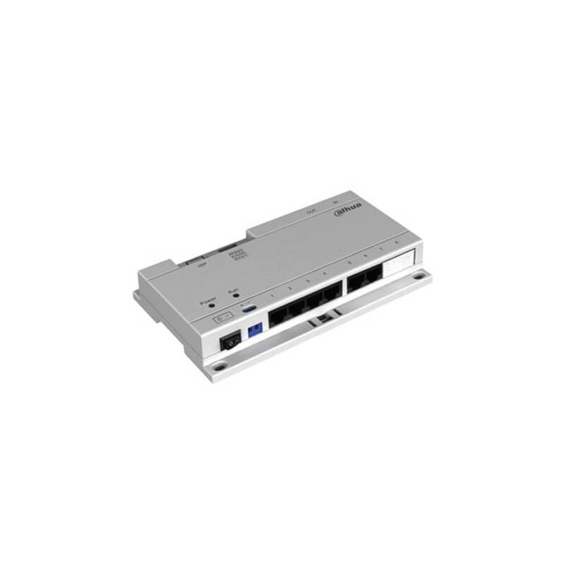 Switch POE Dahua VTNS1060A 6 puertos para VTO y VTH 24VDC