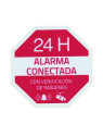 Pegatina de plástico para interior/exterior AC-PEGATINA-ES