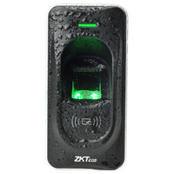 Lector de accesos ZKTeco ZK-FR1200 Huellas RFID indicador LED y acústico RS485 IP65