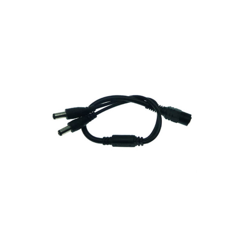 Cable alimentación  1 a 2 (1x2.1mm macho a 2x2.1mm hembra)
