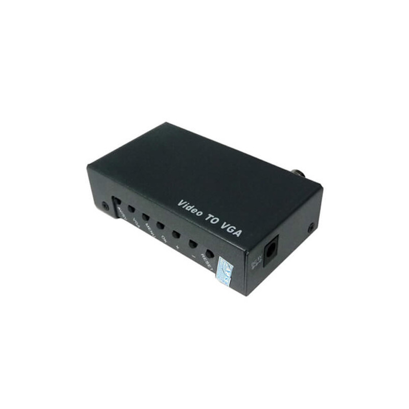 Convertidor de video CVBS (RCA/BNC/SVideo) a VGA (TV501A)