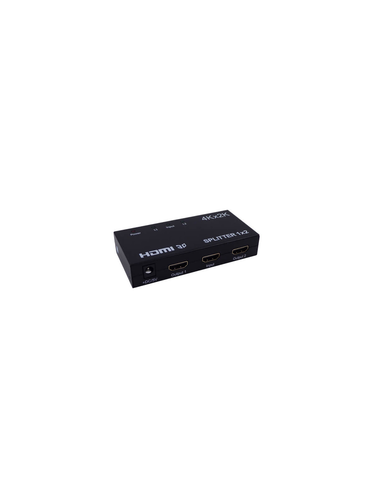 Splitter HDMI   2 canales 4K (2x1ch) con amplificador HDCP HDMI 1.4