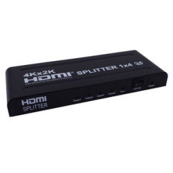 Splitter HDMI   4 canales 4K (4x1ch) con amplificador HDCP HDMI 1.4