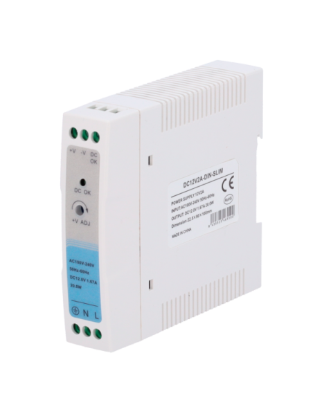 DC12V2A-DIN-SLIM