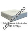 Grabador 5en1 Hikvision     DS-7116HQHI-F1/N 16ch Video (2MP 120ps) 1ch Audio H264+ HDMI SATAx1