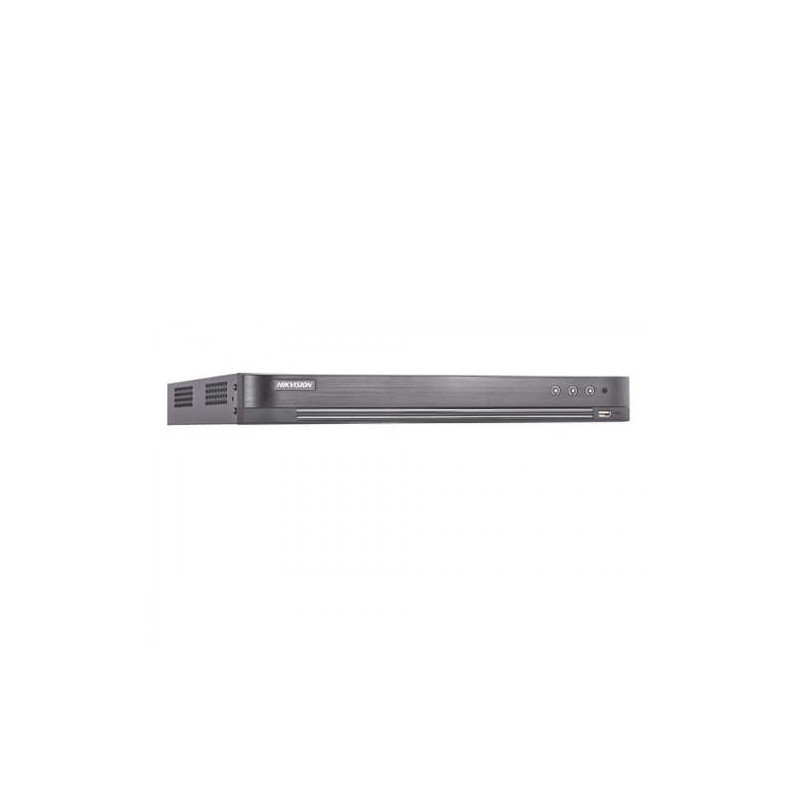 Grabador 5en1 Hikvision  DS-7216HQHI-K2/A(S) 16ch Video (2MP 400fps) 4ch IP 1ch Audio H265+ HDMI SATAx2 Alarmas