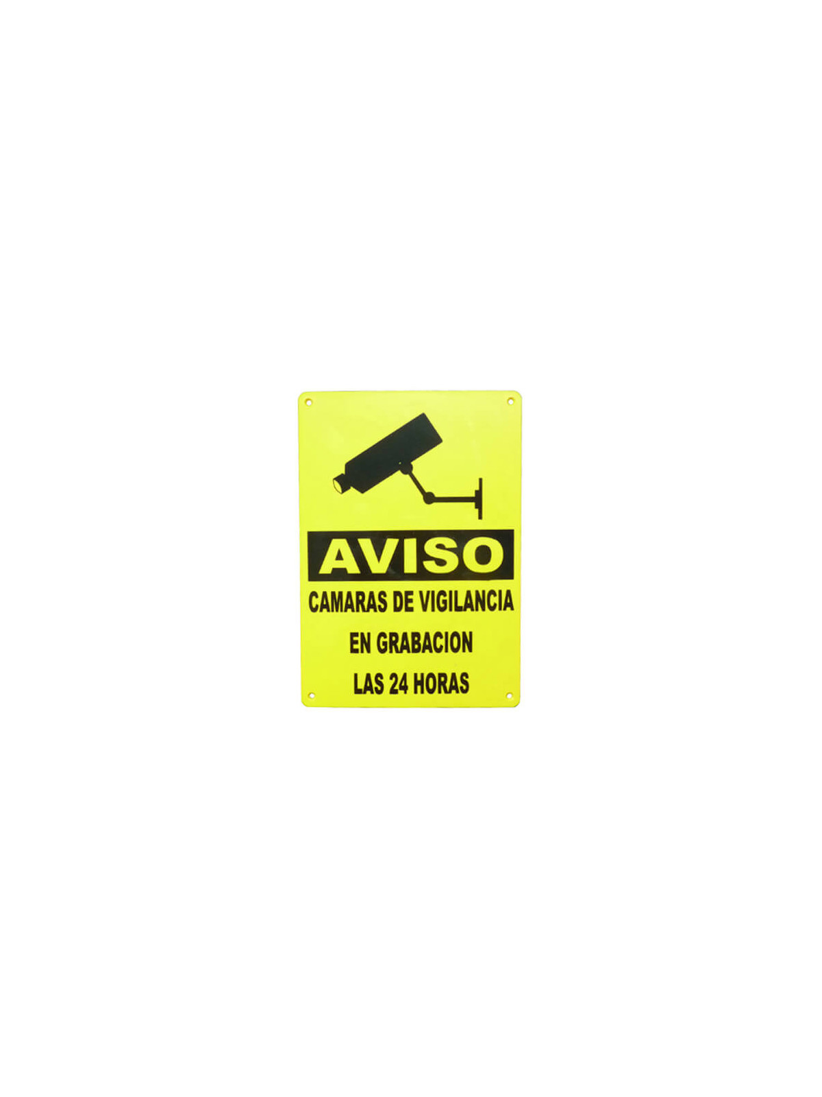 Rótulo videovigilancia exterior tamaño 30x21cm A4 zona videovigilada plástico rígido