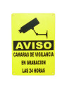 Rótulo videovigilancia exterior tamaño 30x21cm A4 zona videovigilada plástico rígido