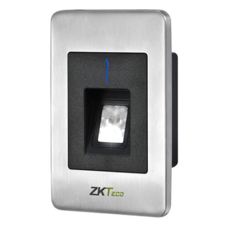 Lector de accesos ZKTeco ZK-FR1500-MF-A Huellas Sensor SilkID Mifare indicador LED y acústico RS485 IP65