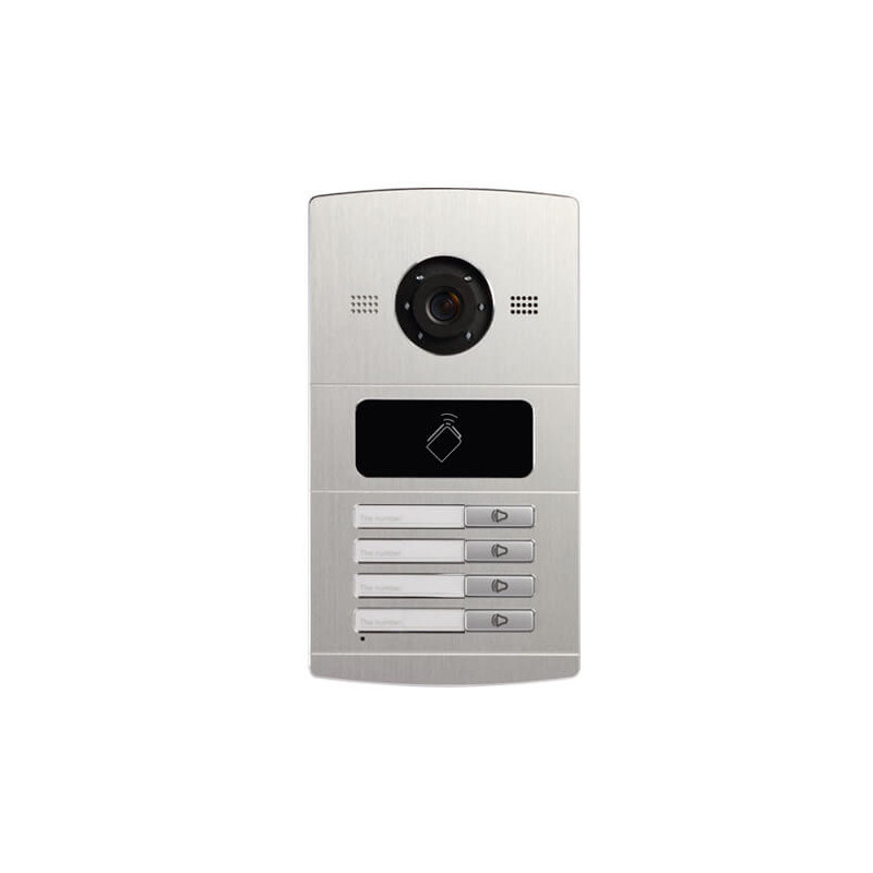 Videoportero  IP Safire SF-VI108E-IP (4 botones) cámara 1.3MP Alarmas Mifare