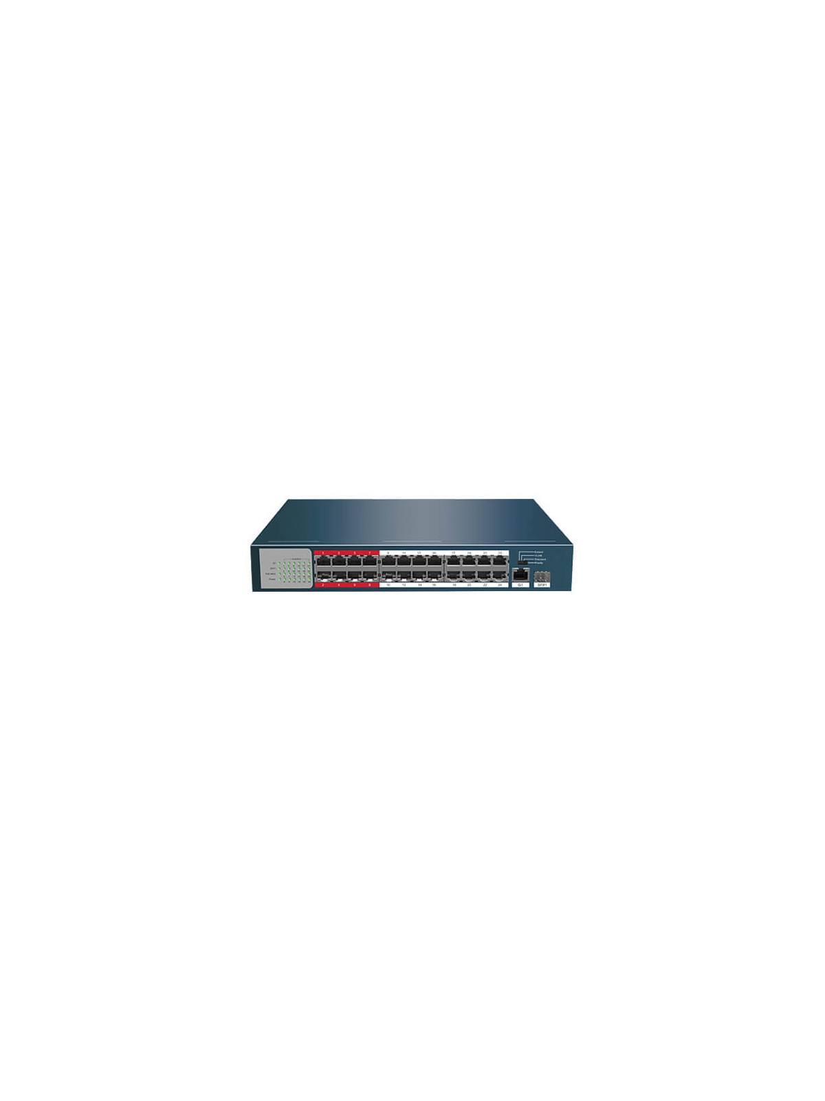 Switch    Safire SF-SW2624POE-225 24-port 10/100M POEx24 SFPx2 225W
