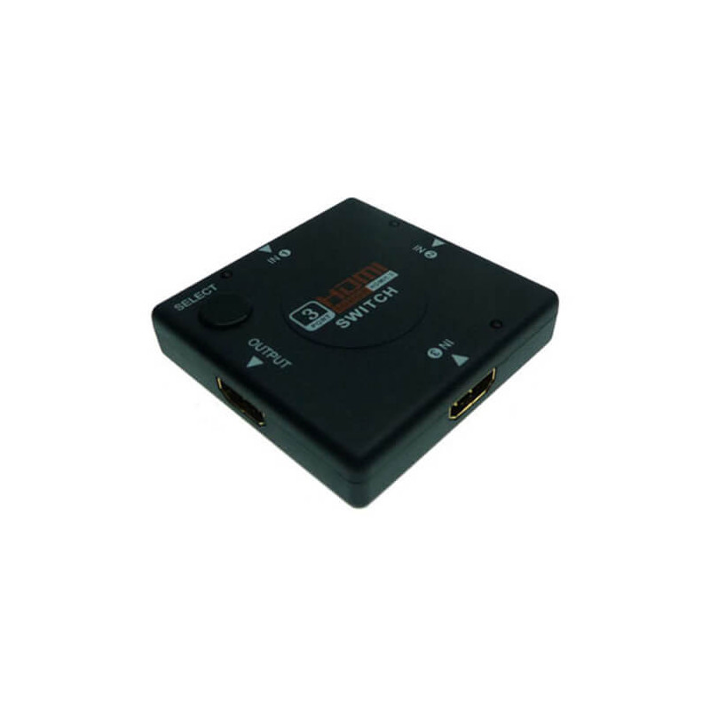 Mini Switch HDMI 3 entradas 1080p (3x1) HDMI 1.4