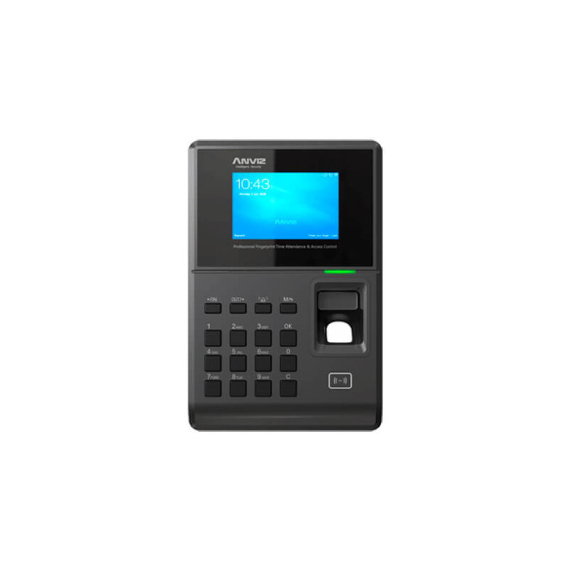 Control de presencia y accesos Anviz TC580 Huellas RFID Teclado Wifi POE TCP/IP USB Flash Wiegand26 Relé